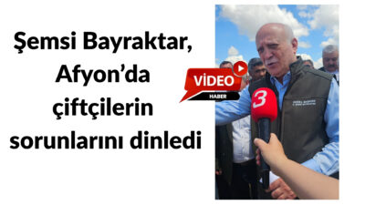 Türkiye Ziraat Odaları Birliği Genel Başkanı Şemsi Bayraktar, Afyonkarahisar’da gerçekleştirdiği