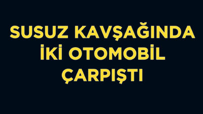 Uşak’ta iki otomobilin çarpışması sonucu 1’i bebek 5 kişi yaralanarak