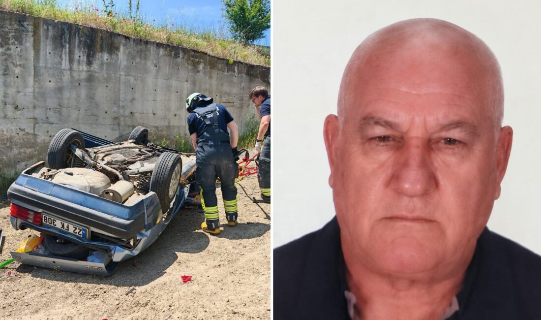 Tekirdağ'ın Malkara ilçesinde meydana gelen trafik kazasında, yaklaşık 3 metre