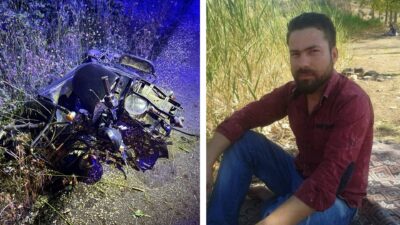 Manisa'nın Kula ilçesinde gece saatlerinde meydana gelen feci trafik kazasında,
