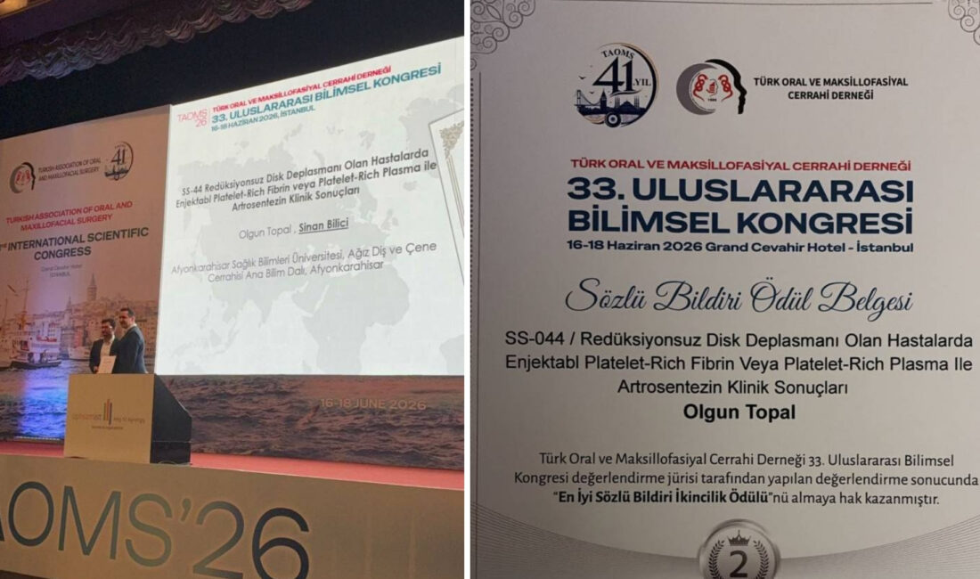 AFSÜ Diş Hekimliği Fakültesi (DHF) Ağız, Diş ve Çene Cerrahisi
