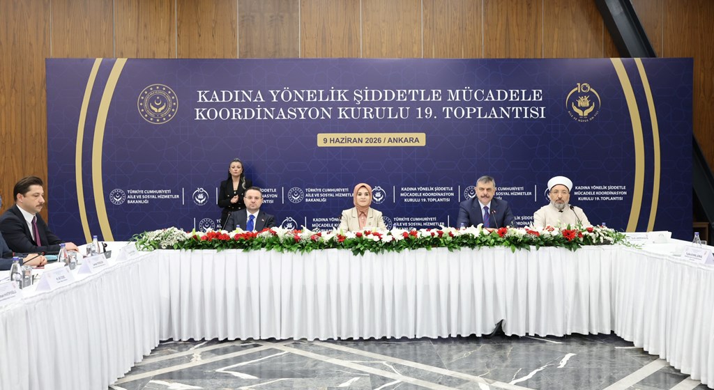 Kadına Yönelik Şiddetle Mücadele Koordinasyon Kurulu Toplantısı’nda konuşan Aile ve