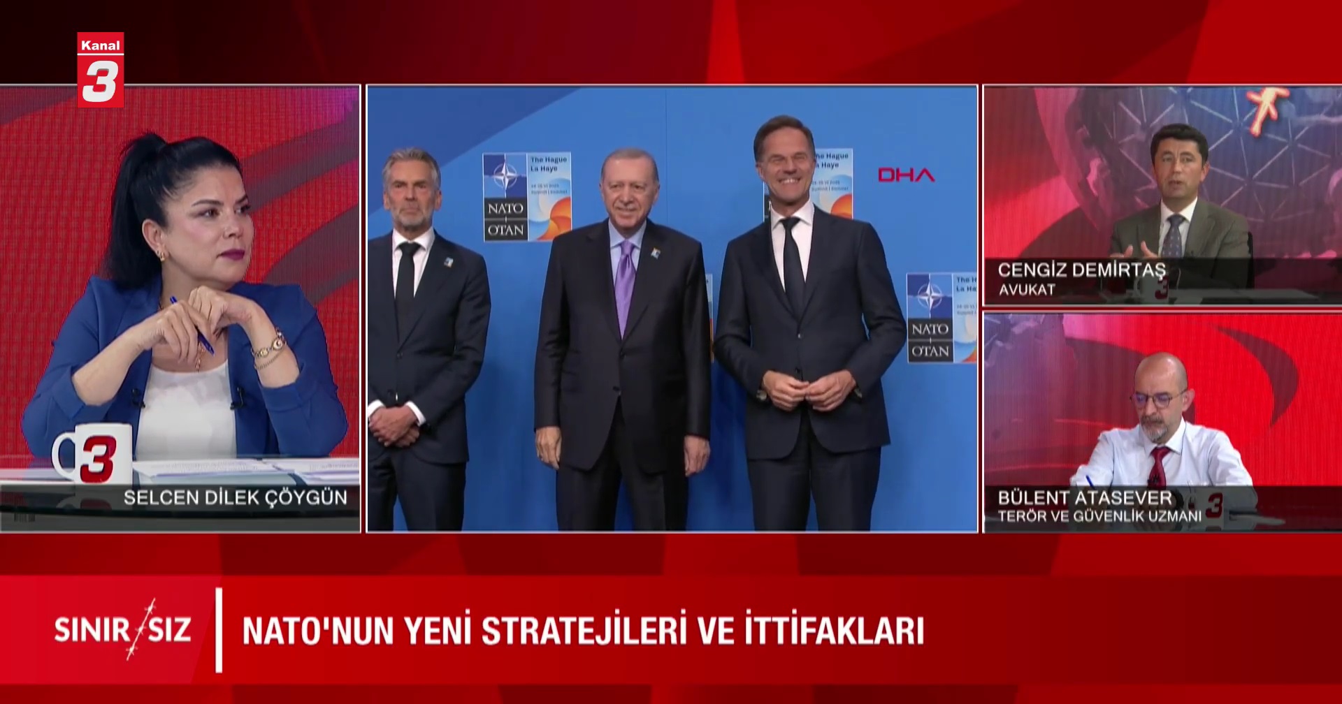 Kanal 3 TV ekranlarında yayınlanan Sınırsız programında, Ankara’da gerçekleştirilecek NATO