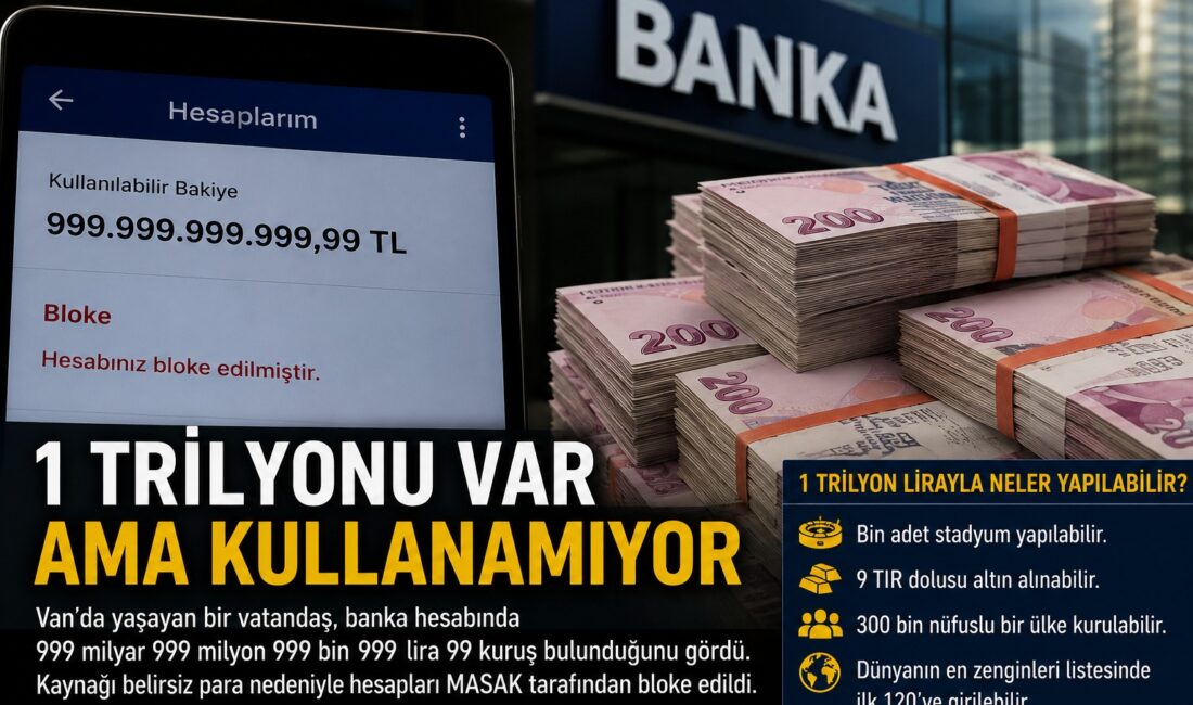 Van’da yaşayan Azerbaycan asıllı Ahmad Jahangard Takalo, banka hesabında 999