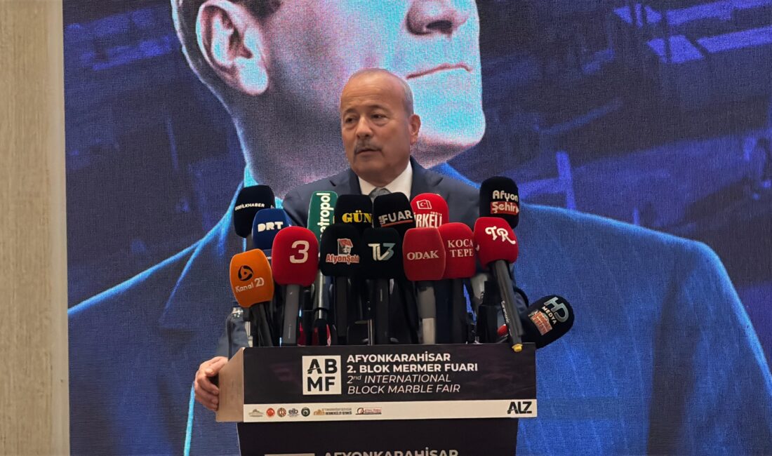 Afyonkarahisar’da düzenlenen 2. Blok Mermer Fuarı’nın açılışında konuşan Afyonkarahisar Milliyetçi