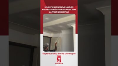 Kanal 3Pts, Haziran 15, 2026 12:05pmURL:Embed:Boya ustası, püskürtme makinesi kullanarak