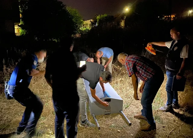 Aydın’ın Nazilli ilçesinde sabah saatlerinde güne damga vuran gizemli bir