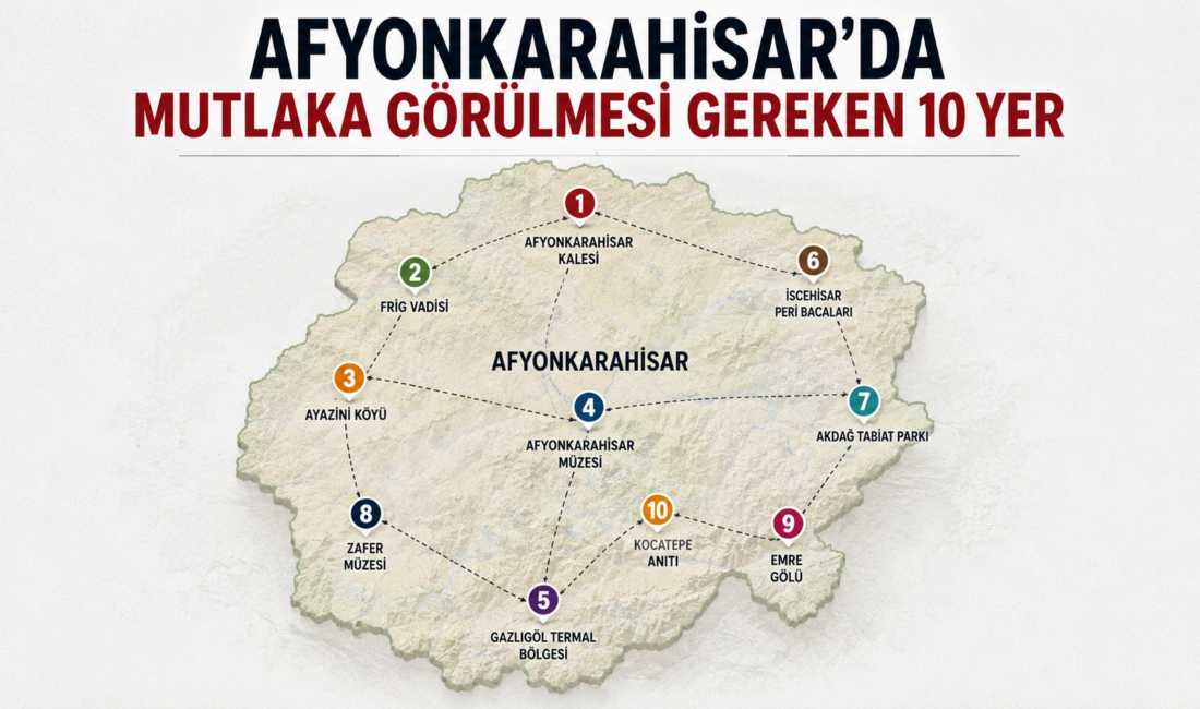 Tarihi mirası, doğal güzellikleri ve termal kaynaklarıyla öne çıkan Afyonkarahisar,
