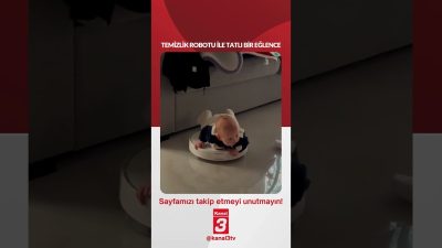 Temizlik robotu ile tatlı bir eğlence…. 📶https://kanal3.com.tr/ Sosyal Medya Hesaplarımızı