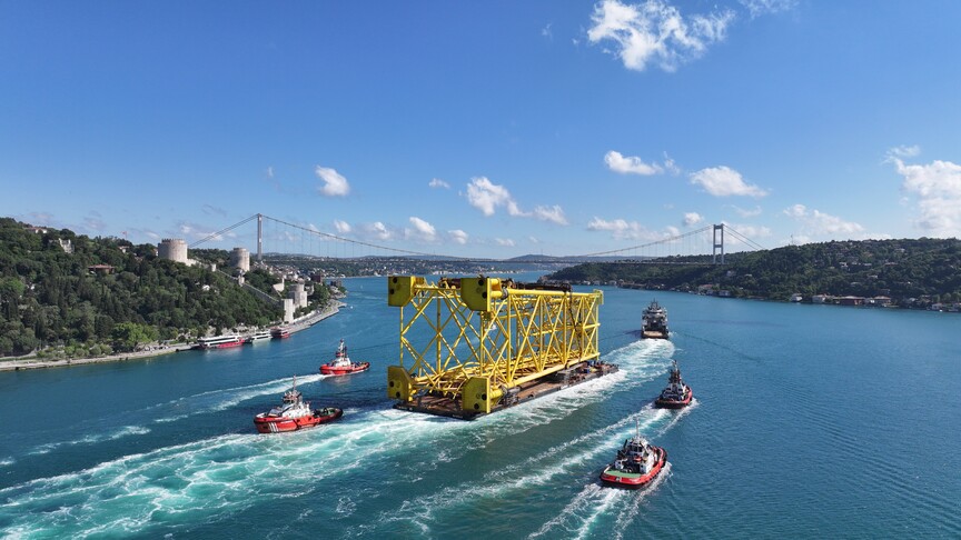 Romanya'daki doğal gaz boru hattı döşeme çalışmalarında kullanılacak olan Bahama