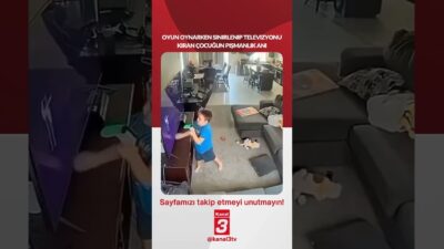 Oyun oynarken sinirlenip televizyonu kıran çocuğun pişmanlık anı… 📶https://kanal3.com.tr/ Sosyal