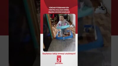 Yürümeyi öğrenmek için yürüteç kullanan bebek, ailesine gücünü kanıtladı… 📶https://kanal3.com.tr/