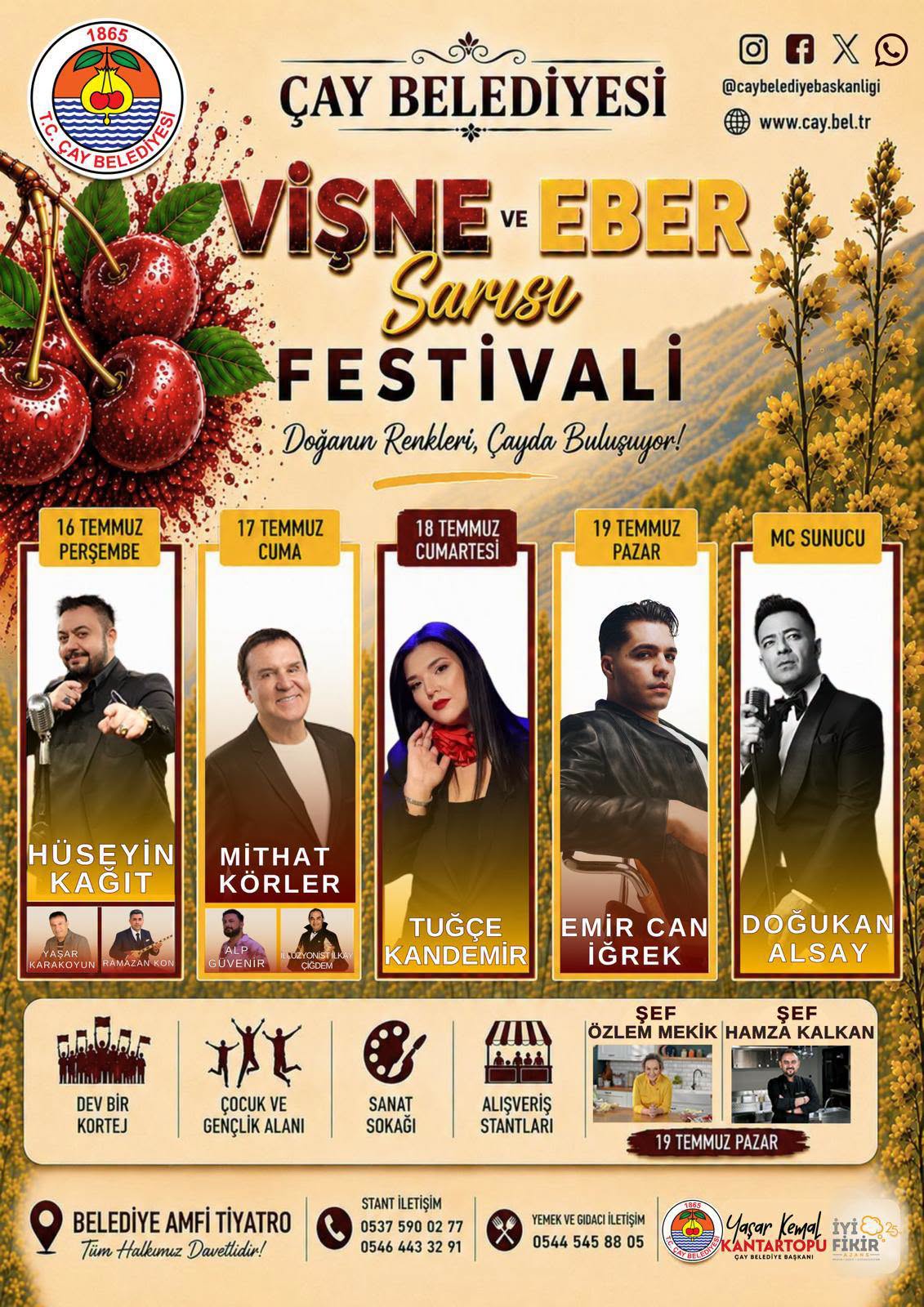 Çayda festival dolu dolu geçecek