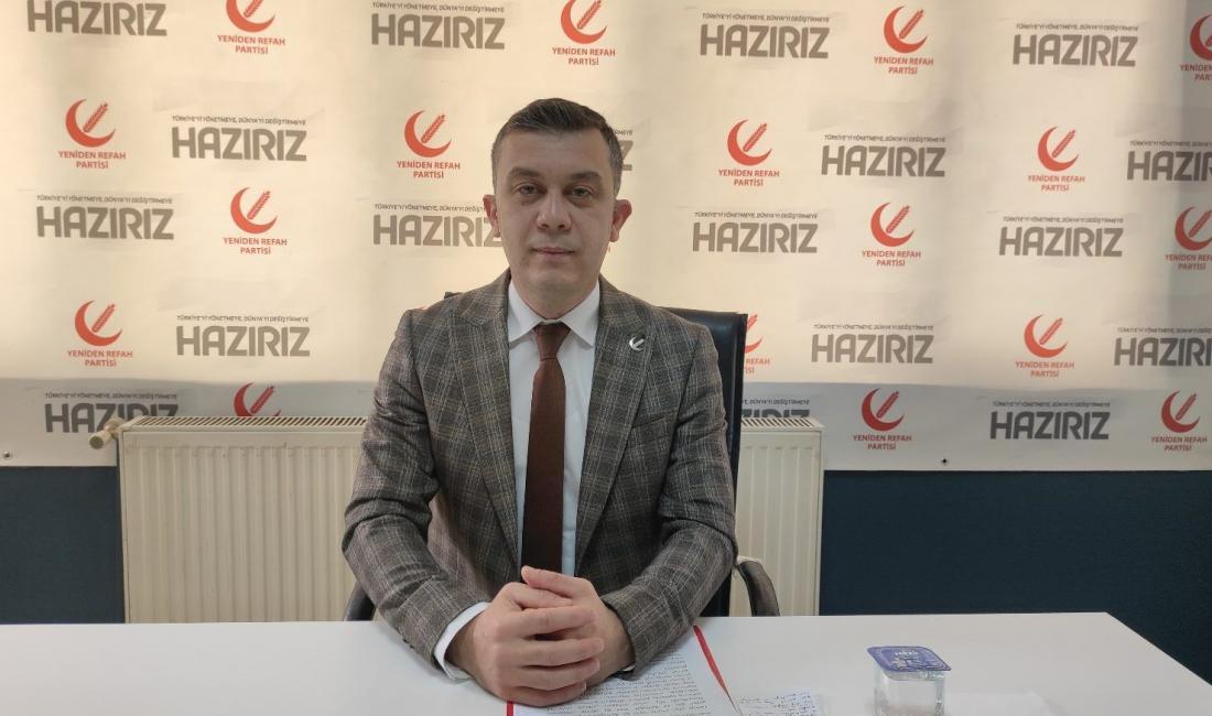 Yeniden Refah Partisi Afyonkarahisar İl Başkanı Fehmi Güray Çakır, yaptığı