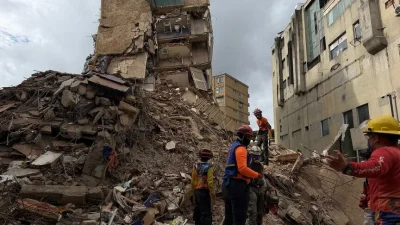 Venezuela'da 24 Haziran'da meydana gelen depremlerin ardından arama kurtarma çalışmaları
